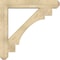 Ekena Millwork Merced Craftsman Rough Sawn Bracket w/ Offset Brace, Douglas Fir, 8"W x 46"D x 46"H BKT0806X46X46MRC04RDF - alternate 3